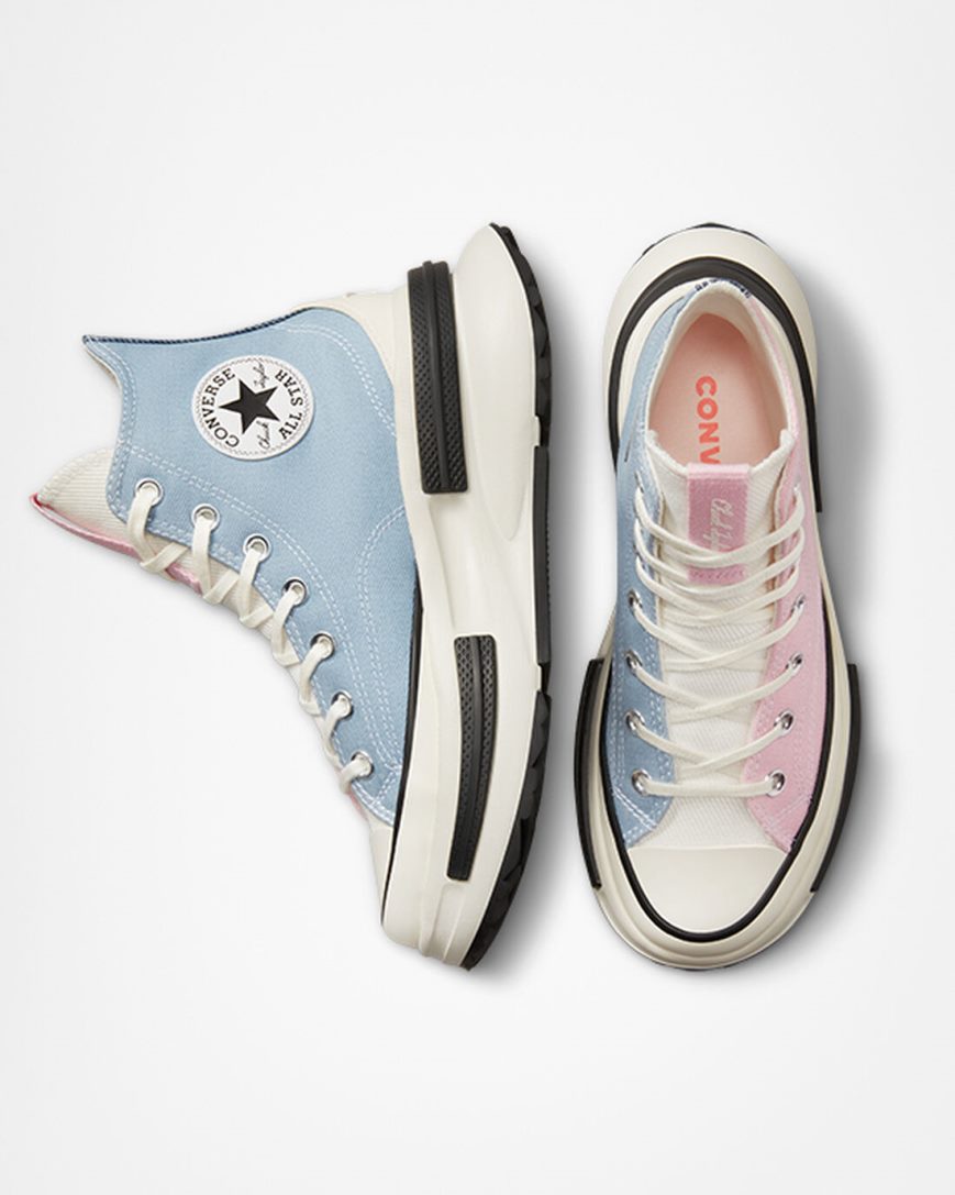 Women's Converse Run Star Legacy CX Denim & Canvas High Top Shoes Orange Pink | AU 3804EA